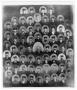 Photograph: Collage of 65 individual portraits of fire fighters