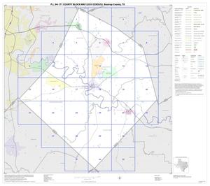 Primary view of object titled 'P.L. 94-171 County Block Map (2010 Census): Bastrop County, Index'.