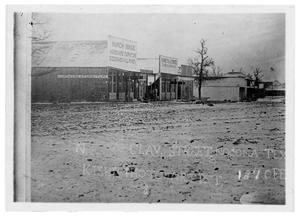 Primary view of object titled '[Clay Street in Nocona Texas]'.