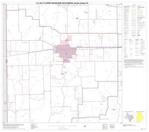 Primary view of object titled 'P.L. 94-171 County Block Map (2010 Census): Brown County, Block 11'.