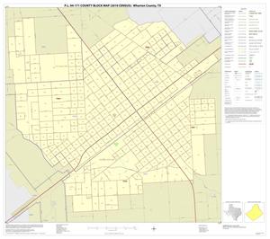 Primary view of object titled 'P.L. 94-171 County Block Map (2010 Census): Wharton County, Inset D01'.