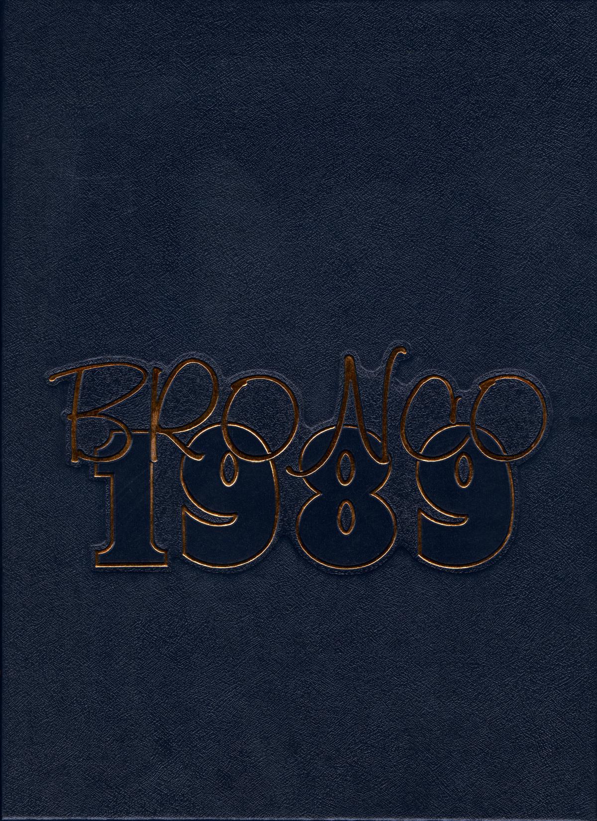 The Bronco, Yearbook of Hardin-Simmons University, 1989
                                                
                                                    Front Cover
                                                