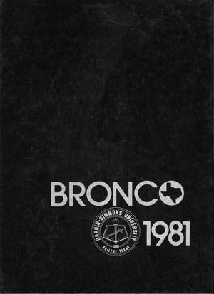 Primary view of object titled 'The Bronco, Yearbook of Hardin-Simmons University, 1981'.