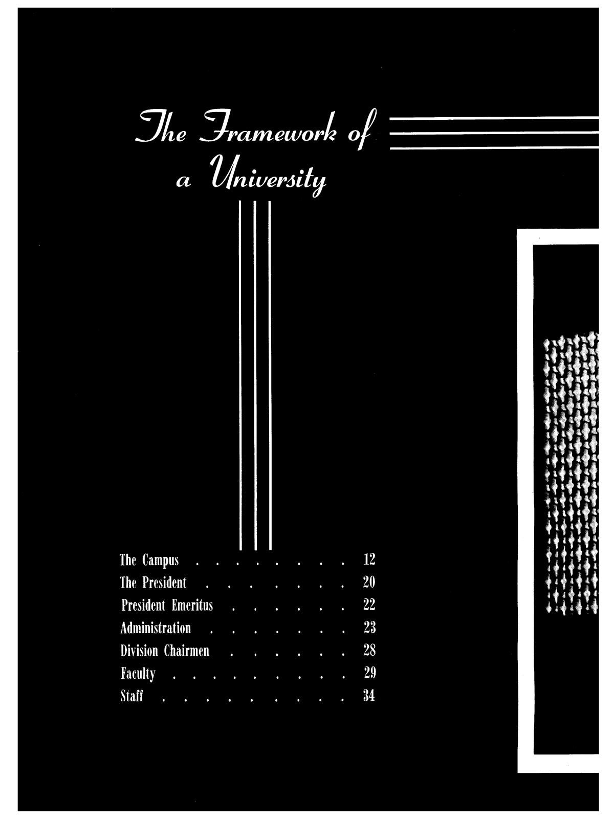 The Bronco, Yearbook of Hardin-Simmons University, 1962
                                                
                                                    10
                                                