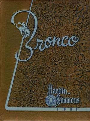 Primary view of object titled 'The Bronco, Yearbook of Hardin-Simmons University, 1951'.