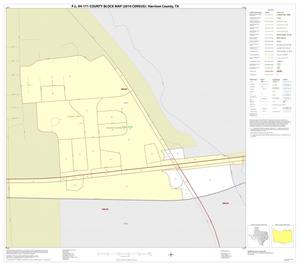 Primary view of object titled 'P.L. 94-171 County Block Map (2010 Census): Harrison County, Inset E01'.