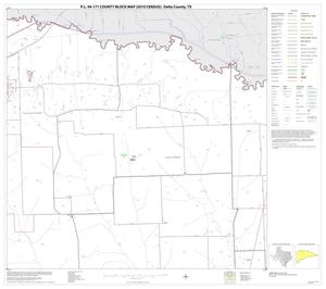 Primary view of object titled 'P.L. 94-171 County Block Map (2010 Census): Delta County, Block 2'.