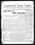 Thumbnail image of item number 1 in: 'Lipscomb Lime Light (Lipscomb, Tex.), Vol. 1, No. 39, Ed. 1 Thursday, August 14, 1913'.