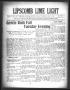 Newspaper: Lipscomb Lime Light (Lipscomb, Tex.), Vol. 4, No. 11, Ed. 1 Thursday,…