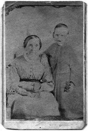 Primary view of object titled '[Photograph of an Older Woman and a Child]'.
