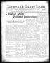 Newspaper: Lipscomb Lime Light (Lipscomb, Tex.), Vol. 1, No. 42, Ed. 1 Thursday,…