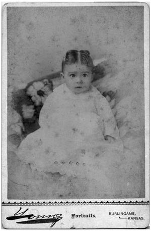 Primary view of object titled '[Portrait of "Little Odessa Spidel"]'.