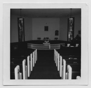 Primary view of object titled '[Interior of Mt. Pleasant Church]'.