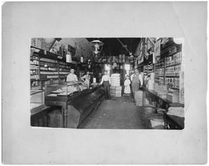 Primary view of object titled 'Interior of John Halliday's Grocery Store'.