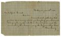 Primary view of [Letter from Oliver Loving to Hartsford Howard]