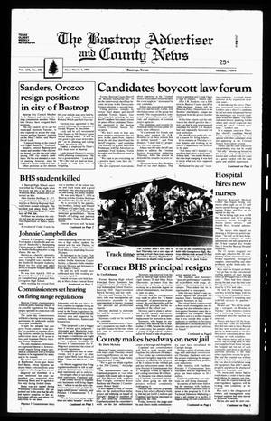 Primary view of object titled 'The Bastrop Advertiser and County News (Bastrop, Tex.), Vol. 134, No. 102, Ed. 1 Monday, February 22, 1988'.