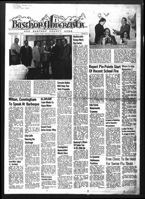Primary view of object titled 'Bastrop Advertiser and Bastrop County News (Bastrop, Tex.), Vol. [123], No. 34, Ed. 1 Thursday, October 21, 1976'.