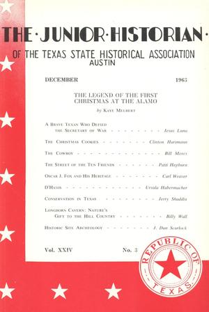 Primary view of object titled 'The Junior Historian, Volume 24, Number 3, December 1963'.