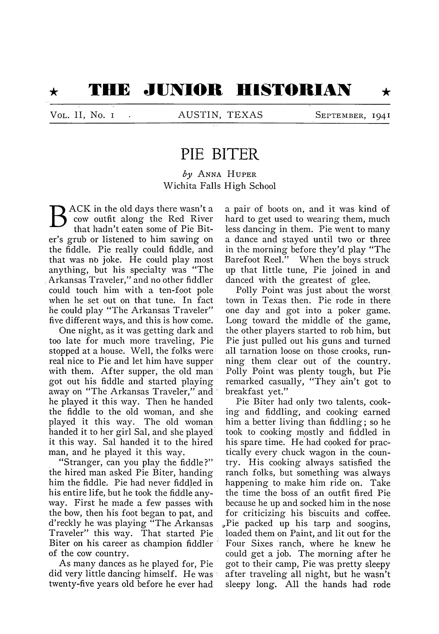 The Junior Historian, Volume 2, Number 1, September 1941
                                                
                                                    1
                                                