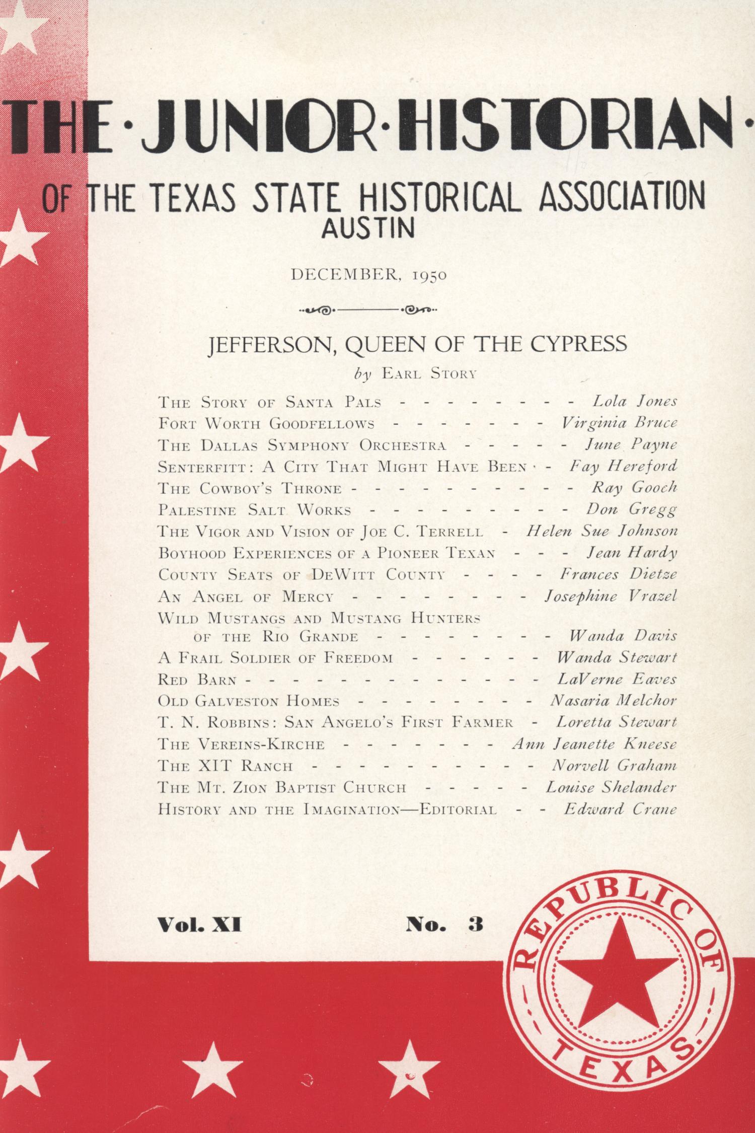 The Junior Historian, Volume 11, Number 3, December 1950
                                                
                                                    Front Cover
                                                