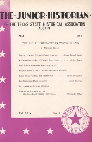 Primary view of object titled 'The Junior Historian, Volume 24, Number 6, May 1964'.