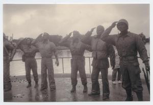 Primary view of object titled '[Bronze Statues of Service Men and Women]'.