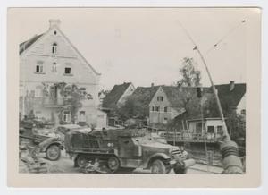 Primary view of object titled '[Half-Tracks in Burgau]'.