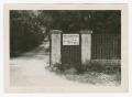 Photograph: [Sign on Gate]