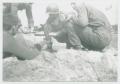Photograph: [Bill Hihel Holding German Mortar]