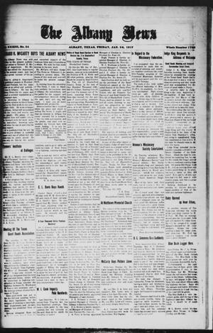 Primary view of object titled 'The Albany News (Albany, Tex.), Vol. 33, No. 34, Ed. 1 Friday, January 26, 1917'.