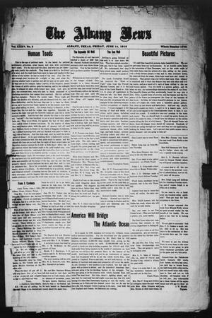 Primary view of object titled 'The Albany News (Albany, Tex.), Vol. 35, No. 2, Ed. 1 Friday, June 14, 1918'.