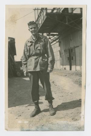 Primary view of object titled '[Soldier by Warehouse]'.