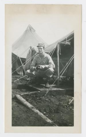 Primary view of object titled '[Robert Peters Kneeling]'.