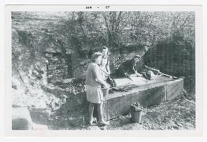 Primary view of object titled '[German Women Doing Laundry]'.