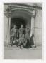 Photograph: [Four Soldiers in the Entryway of Their Quarters]
