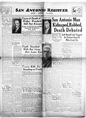 Primary view of object titled 'San Antonio Register (San Antonio, Tex.), Vol. 9, No. 23, Ed. 1 Friday, September 8, 1939'.