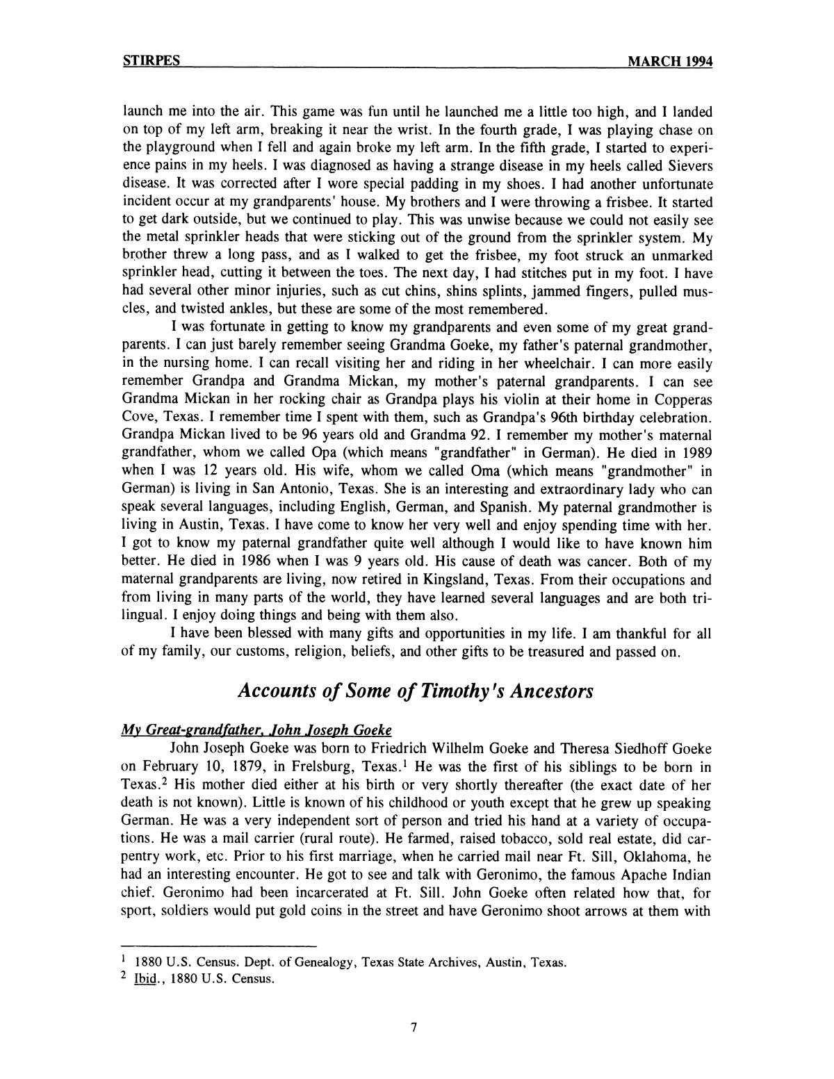 Stirpes, Volume 34, Number 1, March 1994
                                                
                                                    7
                                                