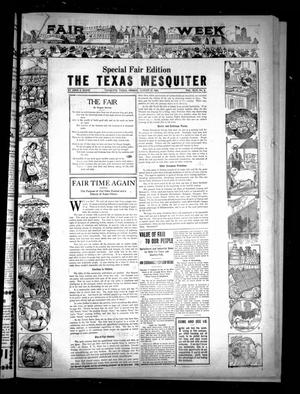 Primary view of object titled 'The Texas Mesquiter. (Mesquite, Tex.), Vol. 42, No. 5, Ed. 1 Friday, August 31, 1923'.