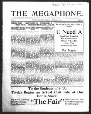 Primary view of object titled 'The Megaphone (Georgetown, Tex.), Vol. 4, No. 10, Ed. 1 Friday, December 2, 1910'.