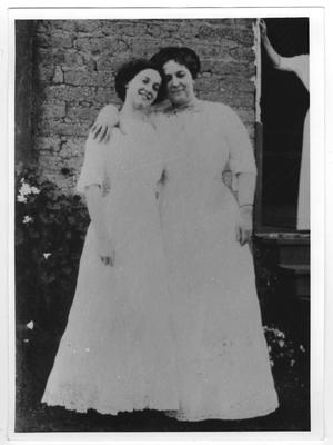 Primary view of object titled '[Picture of a mother and daughter]'.