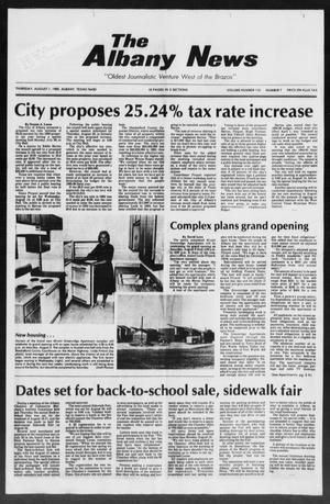 Primary view of object titled 'The Albany News (Albany, Tex.), Vol. 110, No. 7, Ed. 1 Thursday, August 1, 1985'.