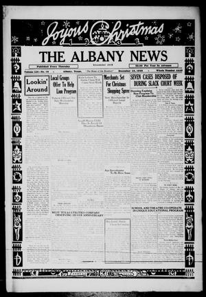 Primary view of object titled 'The Albany News (Albany, Tex.), Vol. 52, No. 10, Ed. 1 Thursday, December 10, 1936'.