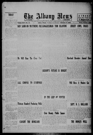 Primary view of object titled 'The Albany News (Albany, Tex.), Vol. 45, No. 18, Ed. 1 Friday, February 8, 1929'.