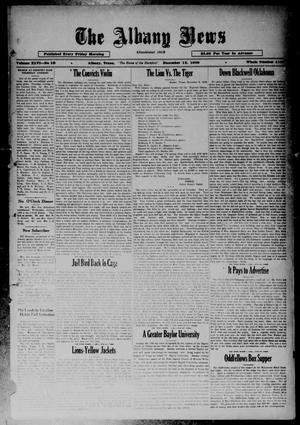 Primary view of object titled 'The Albany News (Albany, Tex.), Vol. 46, No. 10, Ed. 1 Friday, December 12, 1930'.