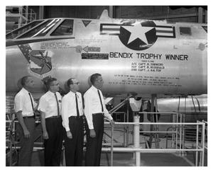 Primary view of object titled 'B-58 #61 Bendix Trophy Winner'.