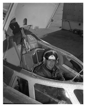 Primary view of object titled '[Dick Johnson in B-58 Cockpit]'.