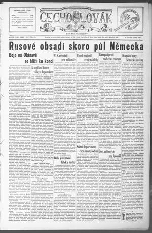 Primary view of object titled 'Čechoslovák and Westske Noviny (West, Tex.), Vol. 34, No. 23, Ed. 1 Friday, June 8, 1945'.