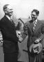 Photograph: [Photograph of Dr. Richardson and Wayne Evans Shaking Hands]