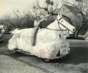 Primary view of object titled '[Photograph of Horse Float]'.