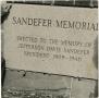 Thumbnail image of item number 1 in: '[Photograph of Sandefer Memorial Cornerstone]'.